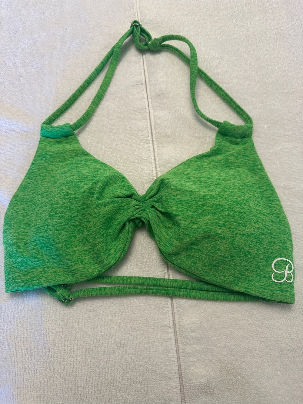 Bombshell Sportswear Green backless bra